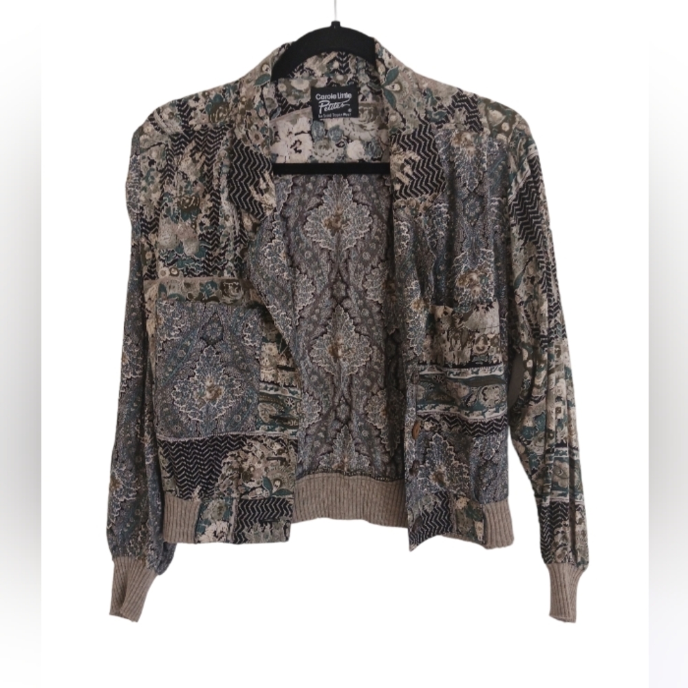 Carole Little Vintage Patchwork Jacket